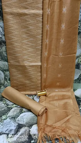 Exquisite Katan Silk Suit Piece – Timeless Elegance in Pure Silk Weave